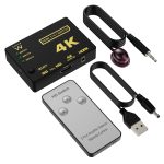 Switch HDMI Ewent 4K 3 em 1